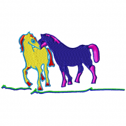 Horses Embroidery Design 11 Horses Embroidery Design 11